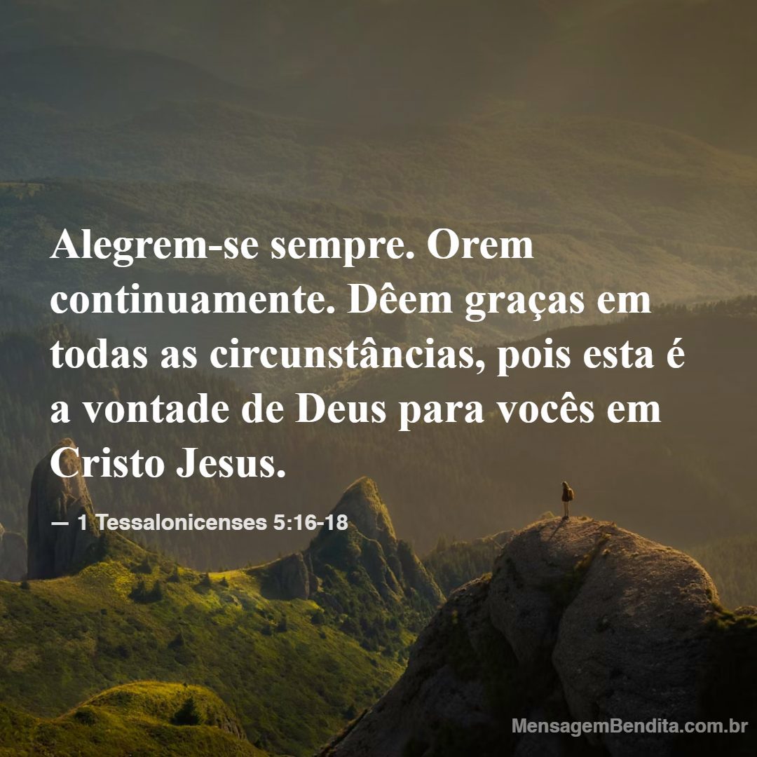 Versículo 1 Tessalonicenses 5:16